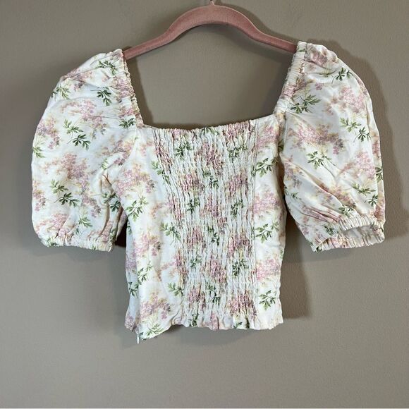 ✨ & Other Stories Women’s White Linen Blend Floral 0 - Picture 8 of 10